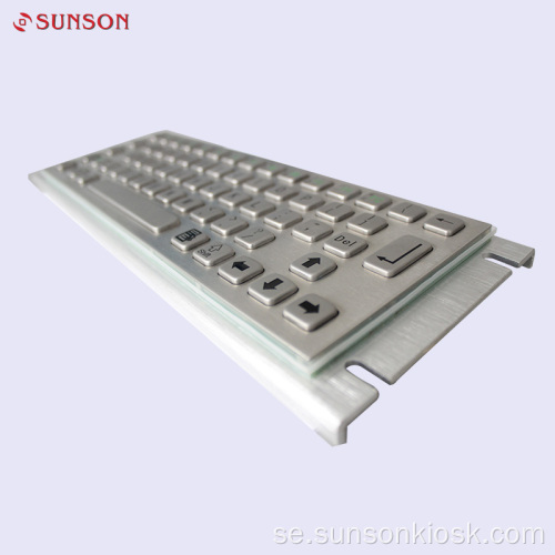 Metalic Keyboard för informationskiosk